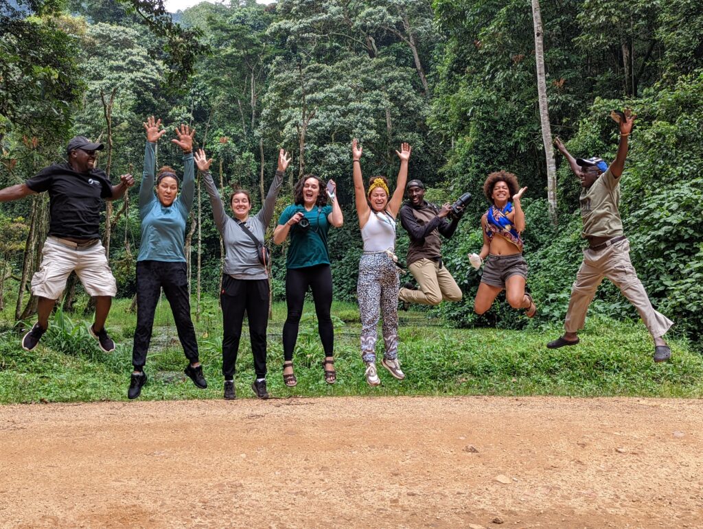 Tourists and Guides in Bwindi Impenetrable Forest National Park